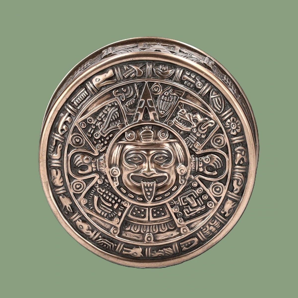 Boîte – Calendrier Solaire Aztèque (10 cm)