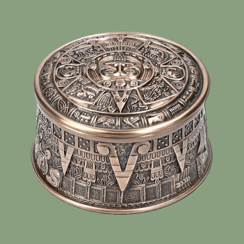 Boîte – Calendrier Solaire Aztèque (10 cm)