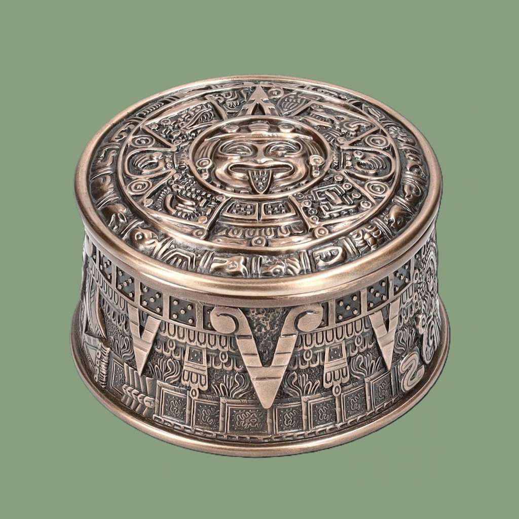 Boîte – Calendrier Solaire Aztèque (10 cm)