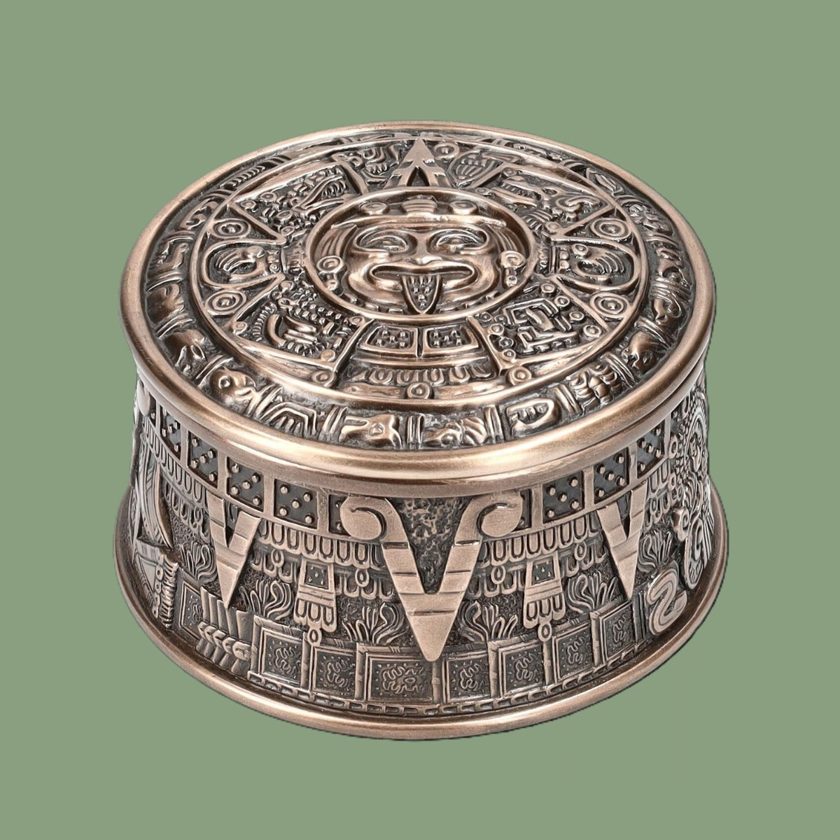 Boîte – Calendrier Solaire Aztèque (10 cm)