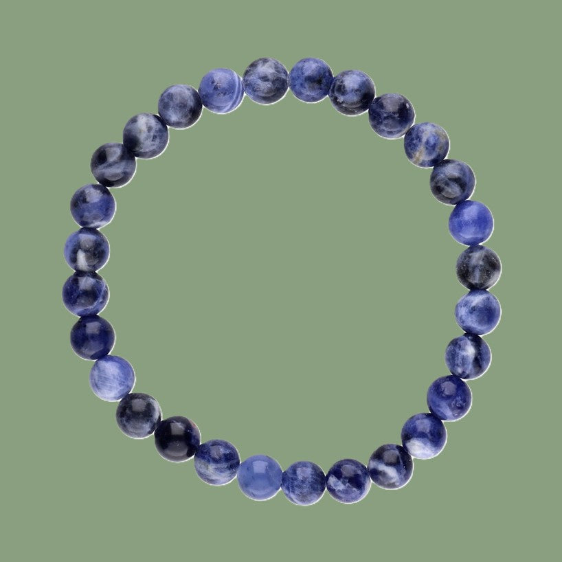 Bracelet en sodalite de 6 mm