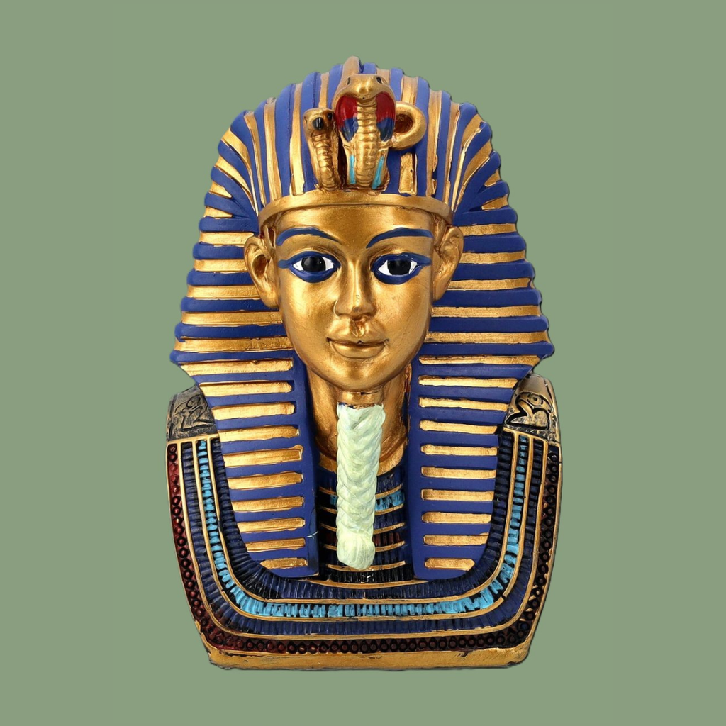 Buste du Pharaon Toutankhamon – Figurine Ornementale (12,5 cm)