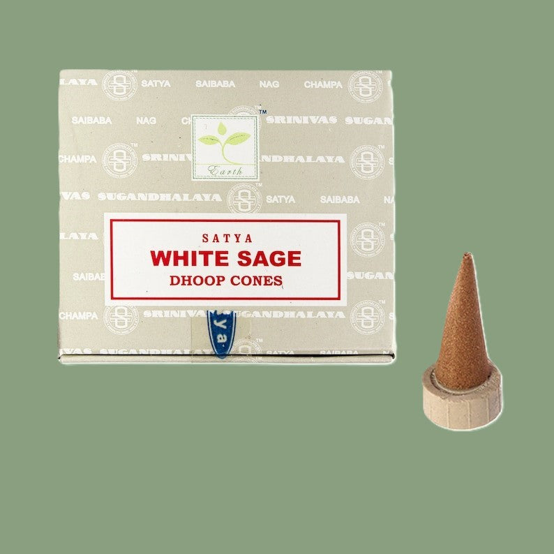 Cônes d'Encens Naturel White Sage (Sauge Blanche) – Satya