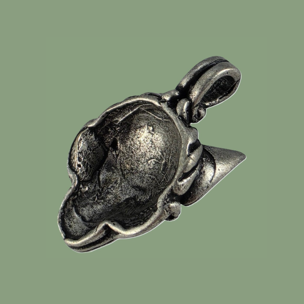 Pendentif Tête de Loup Fenrir Argenté