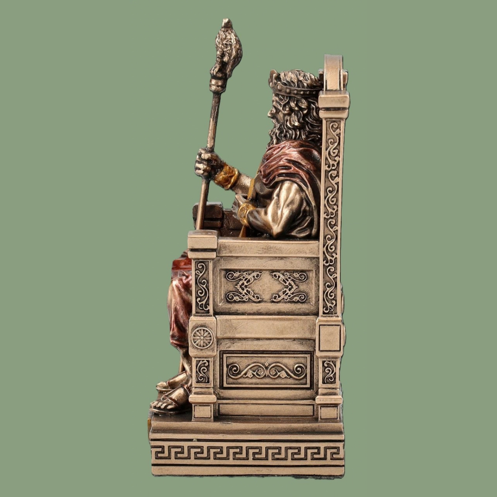 Figurine de Zeus sur le Trône (Dieu Grec) – Veronese (9 cm)