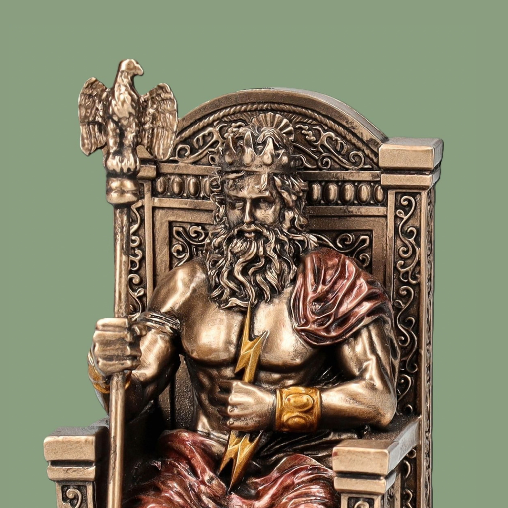 Figurine de Zeus sur le Trône (Dieu Grec) – Veronese (9 cm)