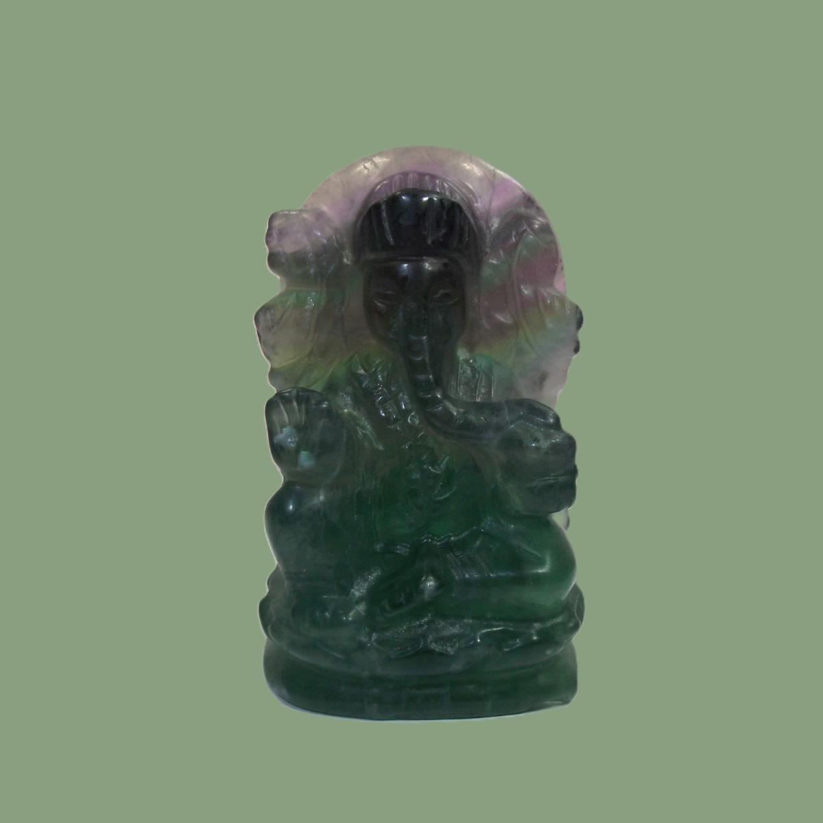 Statuette Ganesh en Fluorine Multicolore