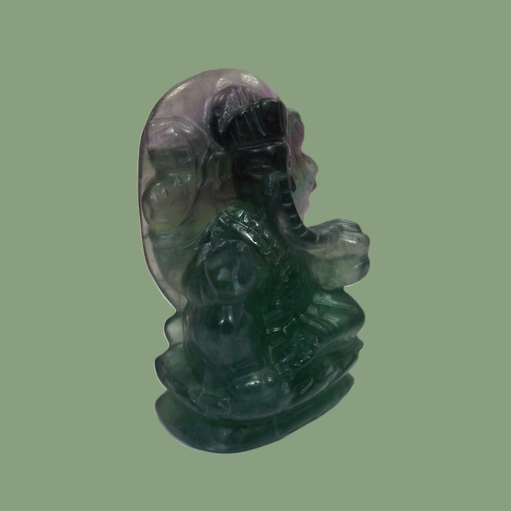 Statuette Ganesh en Fluorine Multicolore