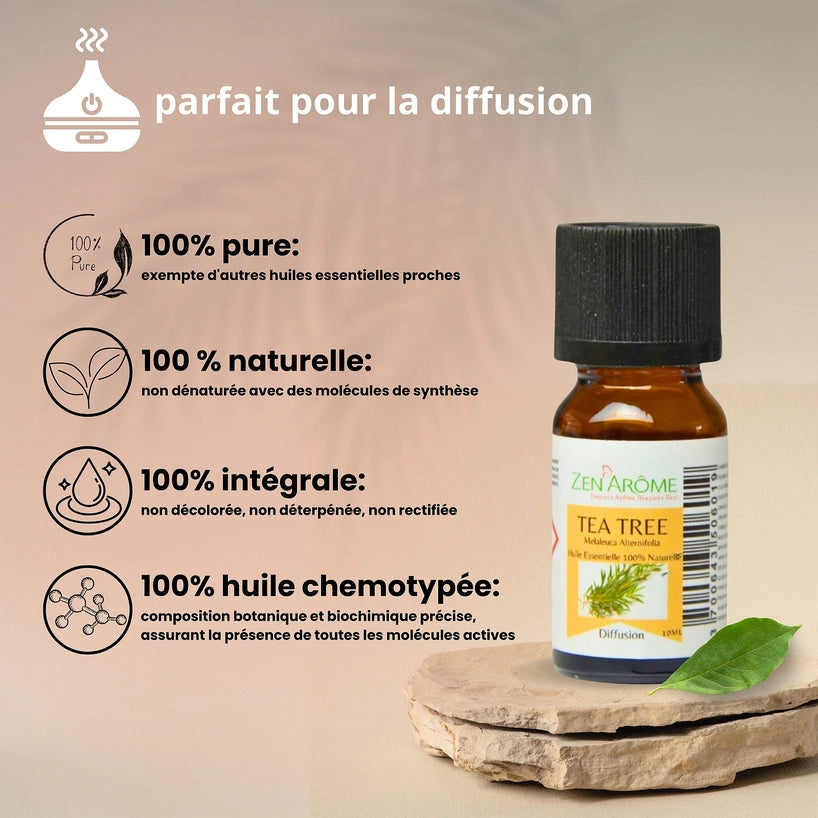 Huile Essentielle Arbre à Thé — 100% Naturelle — 10ml
