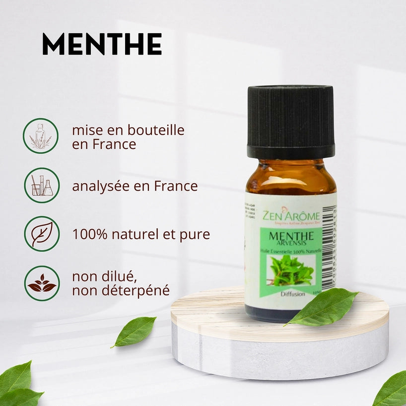 Huile Essentielle Menthe Arvensis — 100% Naturelle — 10ml