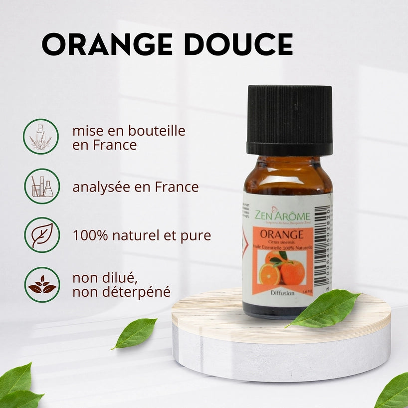 Huile Essentielle Orange Douce — 100% Naturelle — 10ml