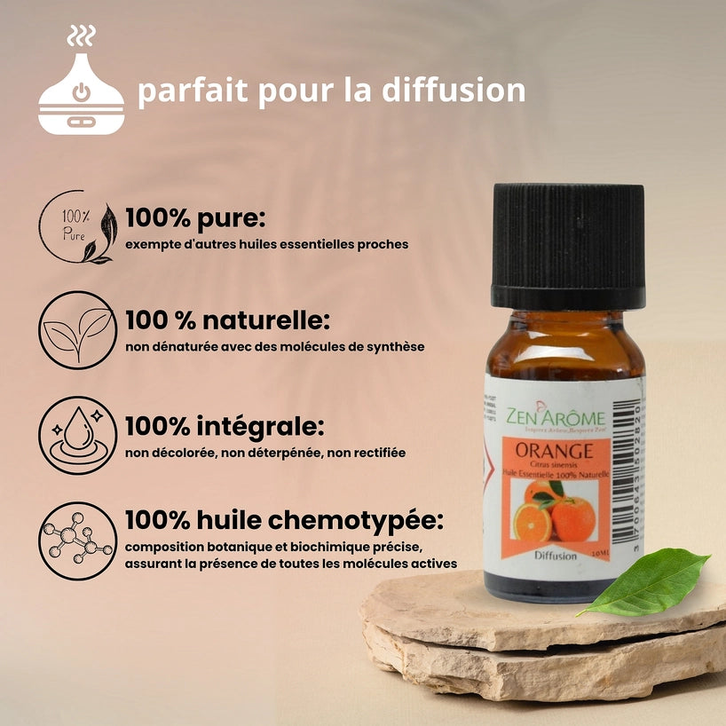 Huile Essentielle Orange Douce — 100% Naturelle — 10ml