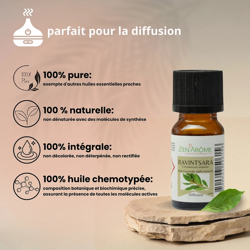 Huile Essentielle Ravintsara — 100% Naturelle — 10ml