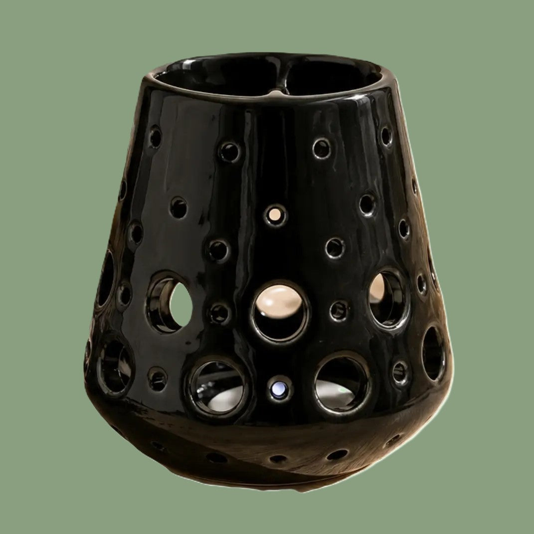 Brûleur Céramique Huile et Fondants Parfumée — Loob Noir