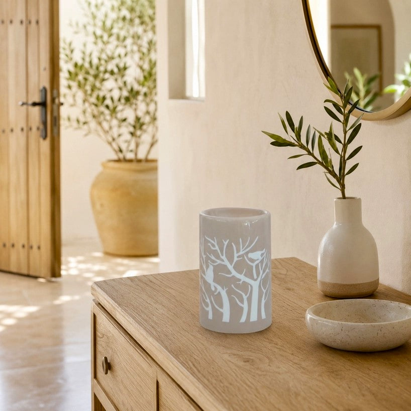 Brûleur Cire Parfumée, Huiles et Parfums Treebee Gris