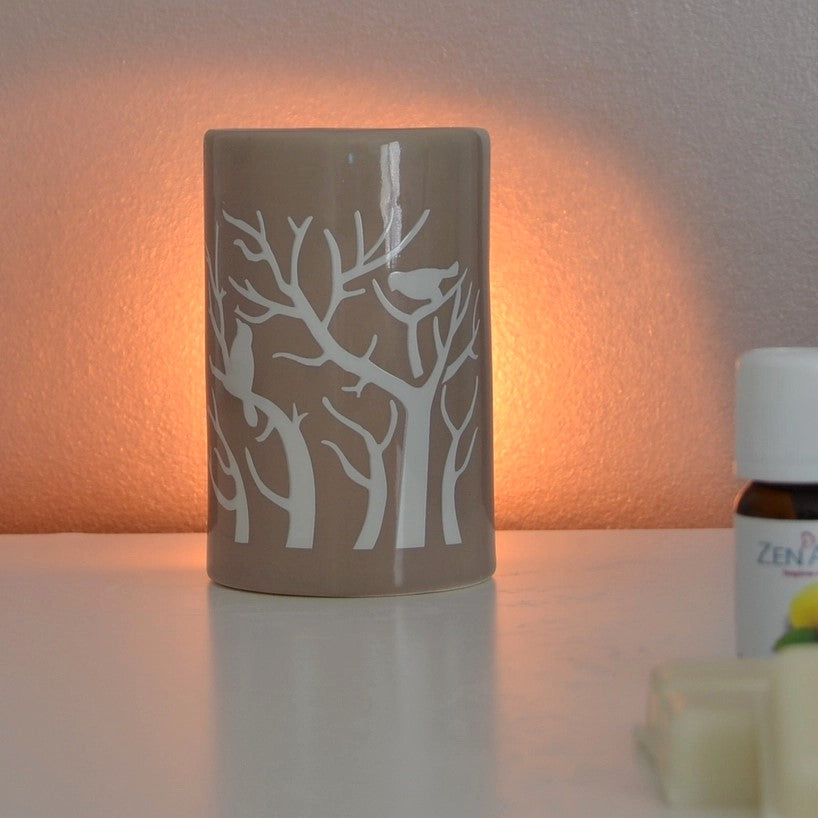 Brûleur Cire Parfumée, Huiles et Parfums Treebee Gris
