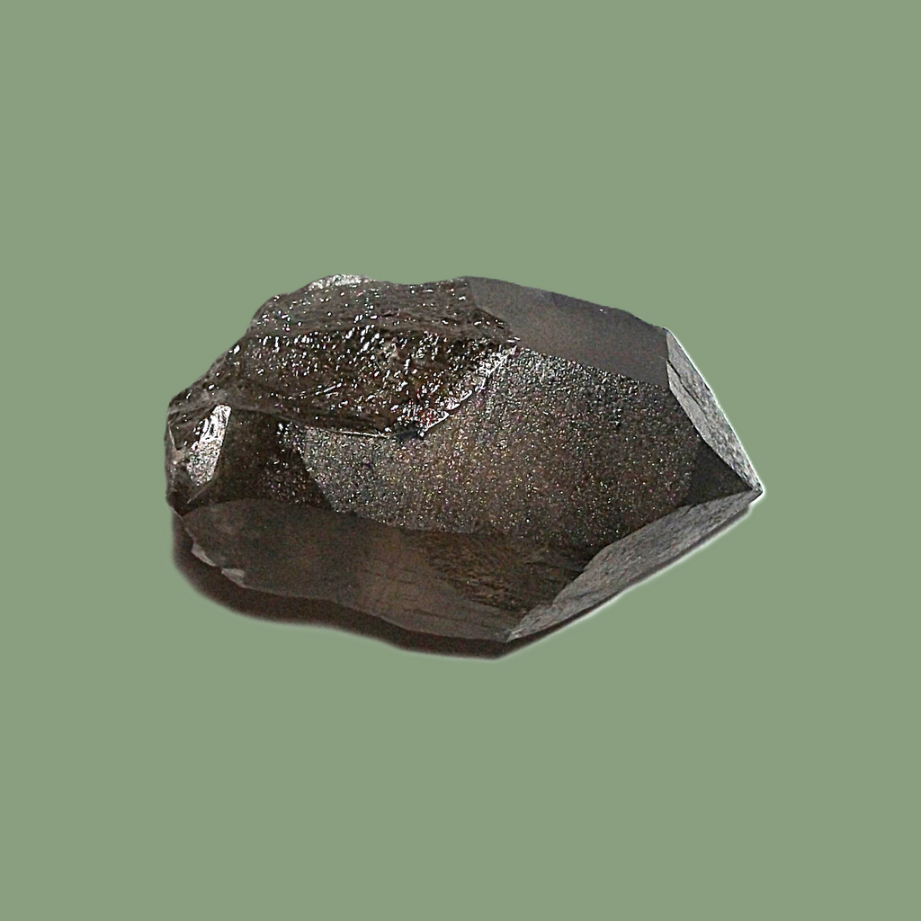 Quartz Fumé Sombre (Habitus Daupiné) – Massif de Chamonix