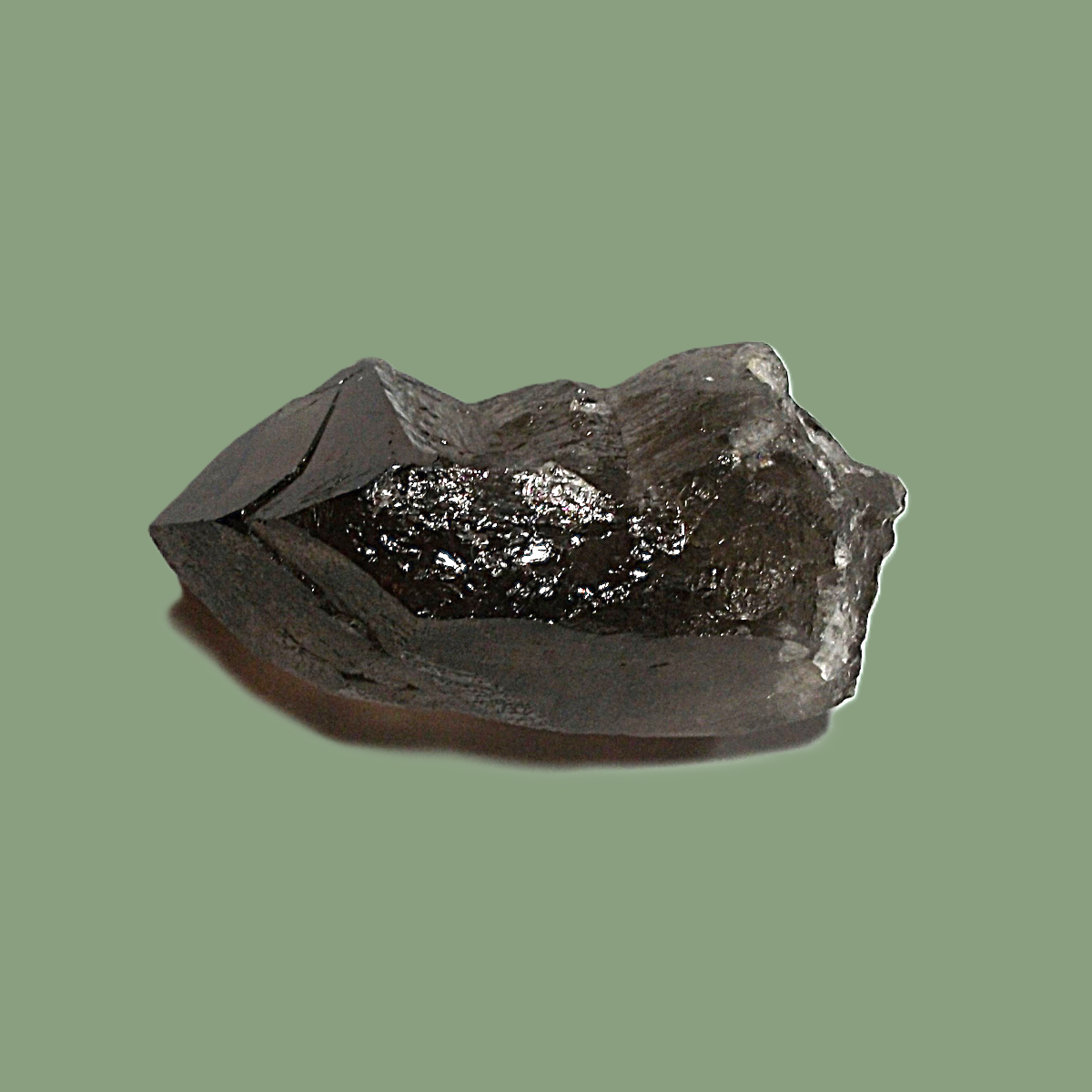 Quartz Fumé Sombre (Habitus Daupiné) – Massif de Chamonix