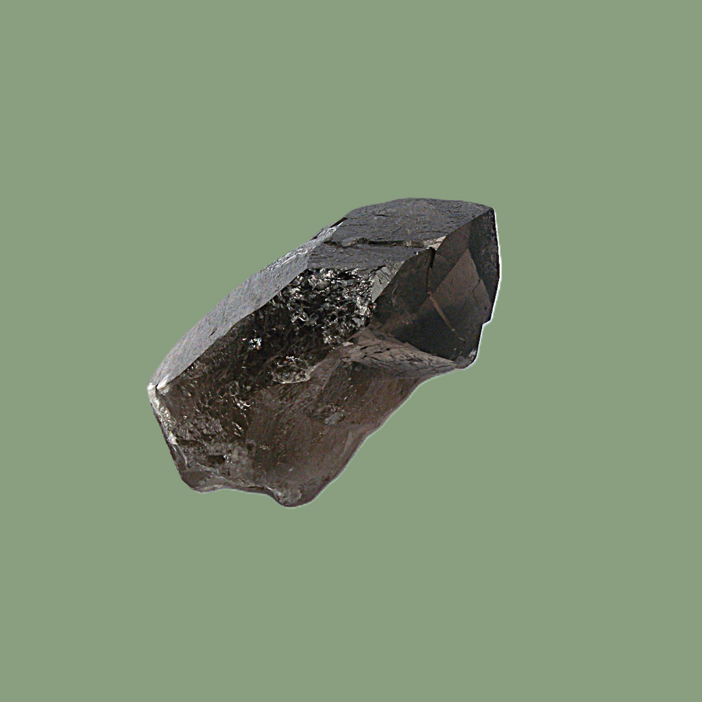 Quartz Fumé Sombre (Habitus Daupiné) – Massif de Chamonix