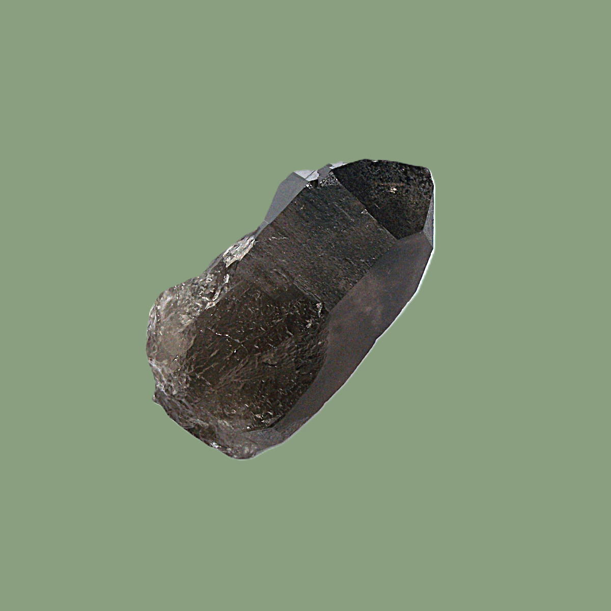 Quartz Fumé Sombre (Habitus Daupiné) – Massif de Chamonix
