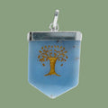 Pendentif en quartz bleu "Tree of Life"
