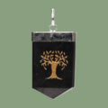 Pendentif en shungite Arbre de Vie en plaqué argent