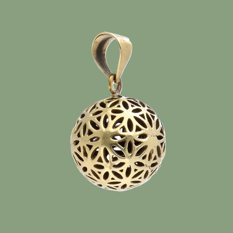 Pendentif sphère Fleur de Vie