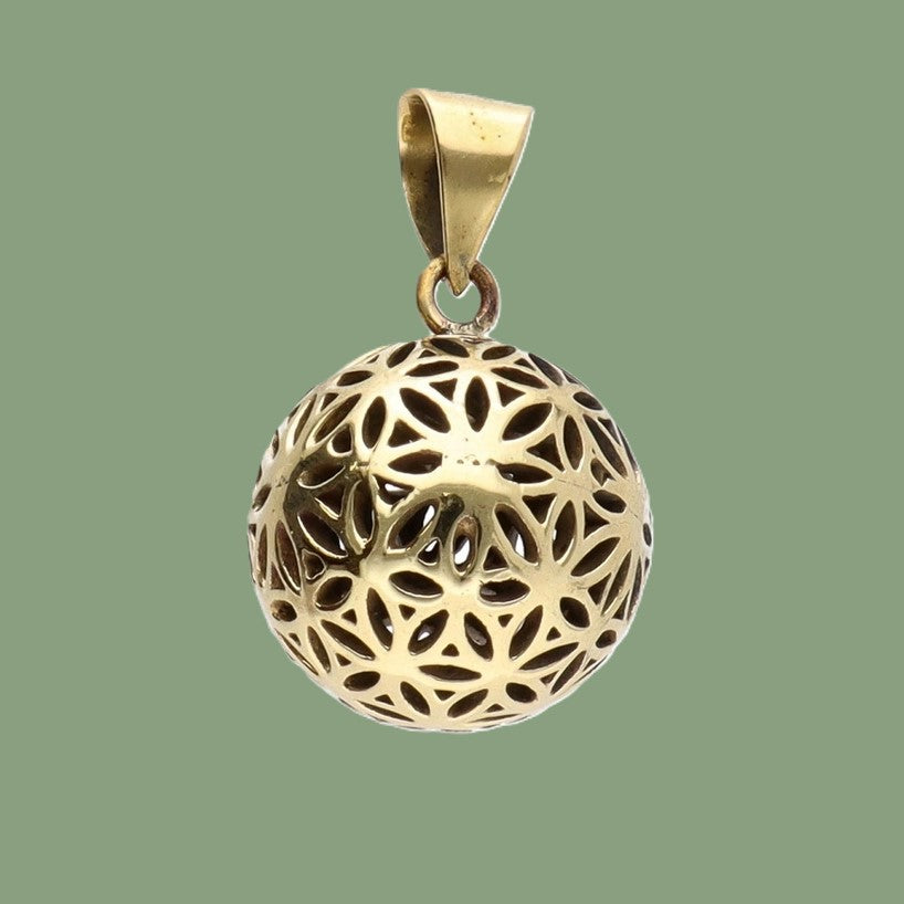 Pendentif sphère Fleur de Vie