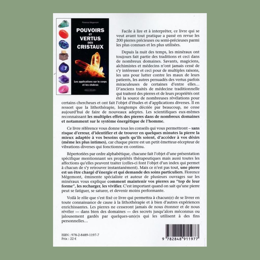 Pouvoirs et vertus des cristaux : Les applications sur le corps et les chakras