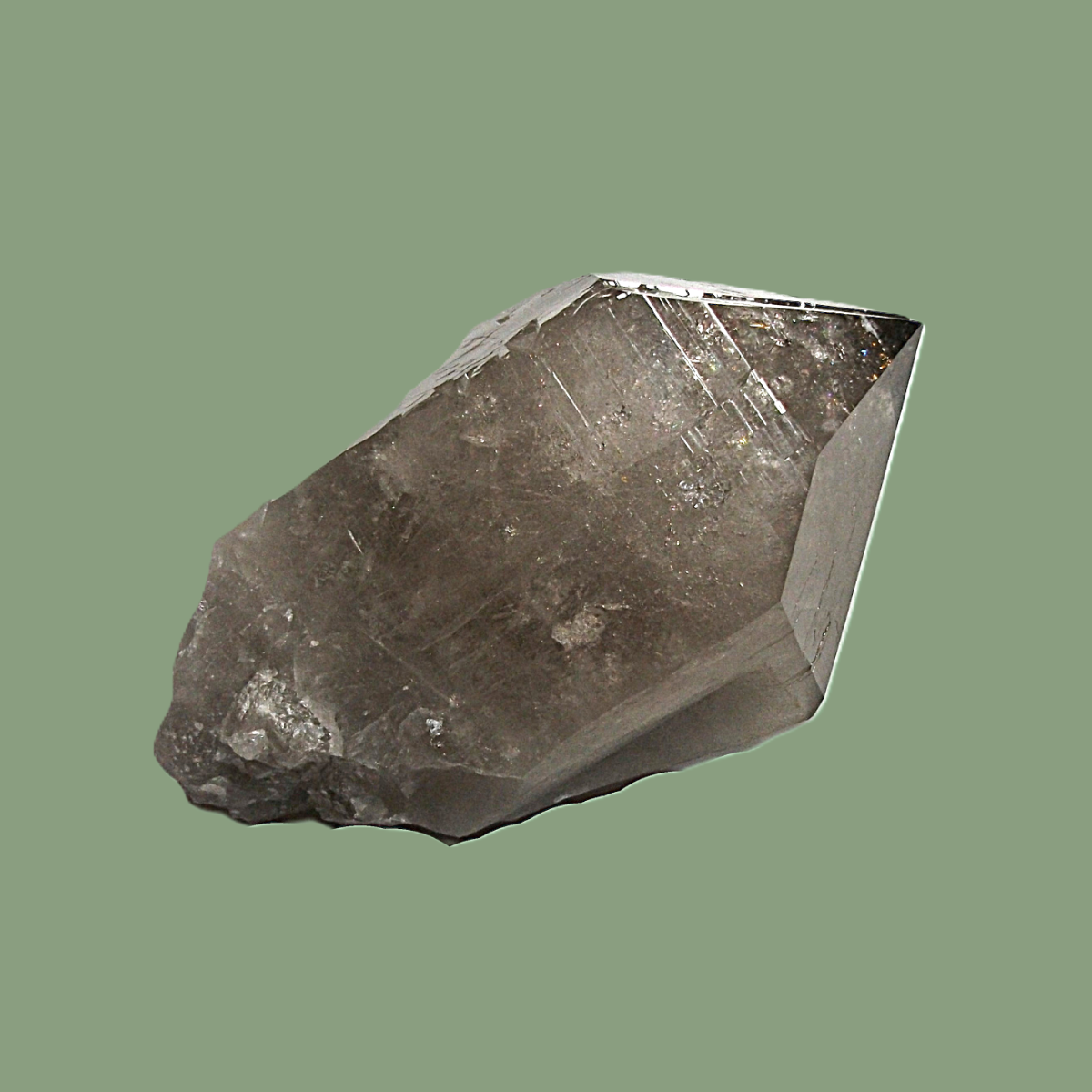 Cristal de Quartz Fumé Habitus « Dauphiné » – Massif de Chamonix