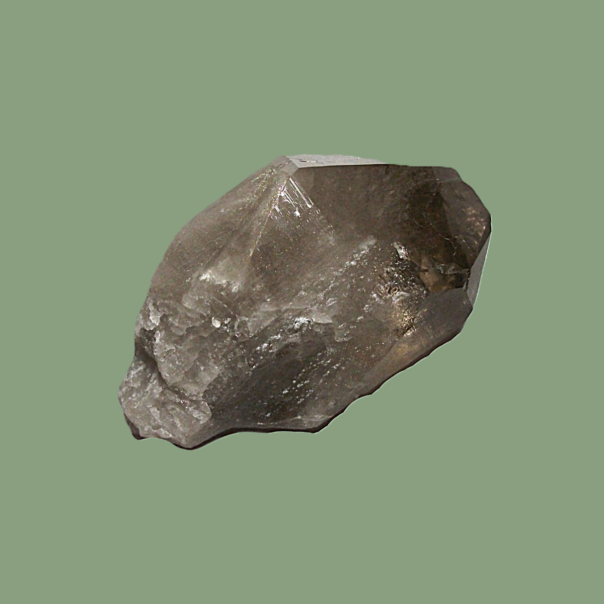 Cristal de Quartz Fumé Habitus « Dauphiné » – Massif de Chamonix