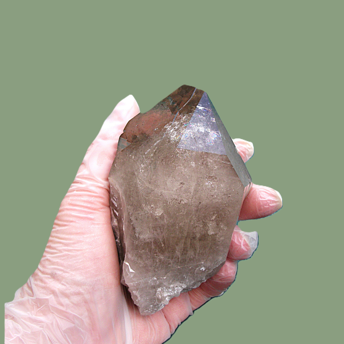 Cristal de Quartz Fumé Habitus « Dauphiné » – Massif de Chamonix