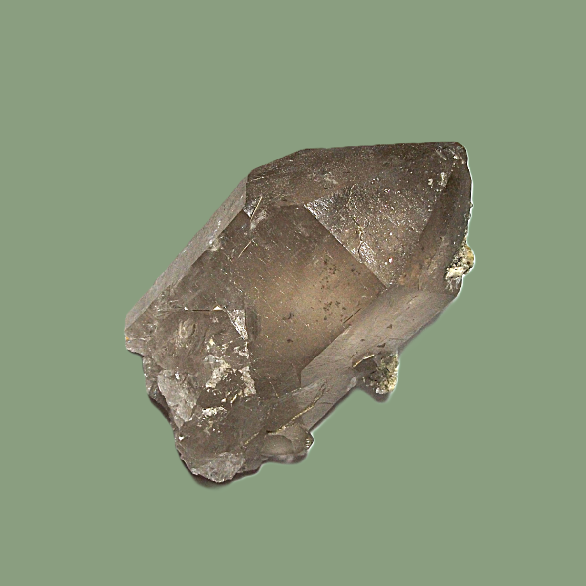 Quartz Fumé Habitus « Daupiné » & Adulaire – Massif de Chamonix