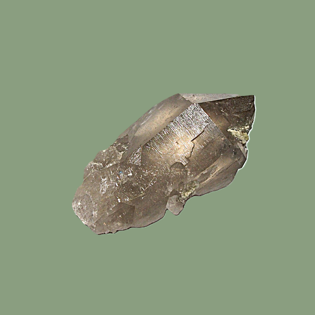Quartz Fumé Habitus « Daupiné » & Adulaire – Massif de Chamonix