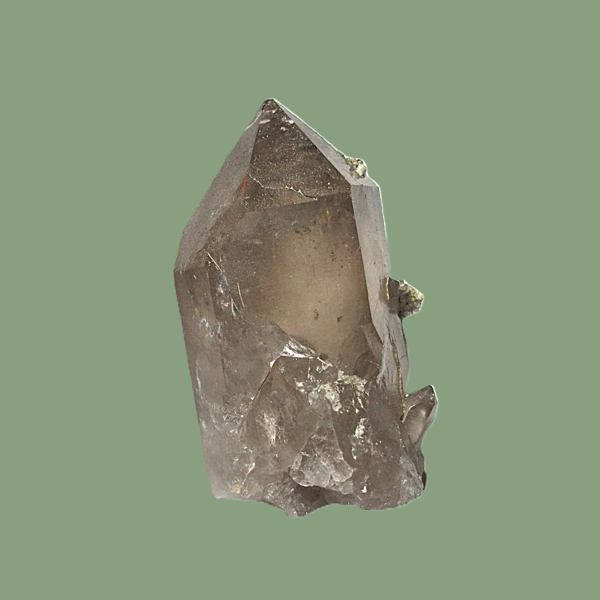 Quartz Fumé Habitus « Daupiné » & Adulaire – Massif de Chamonix