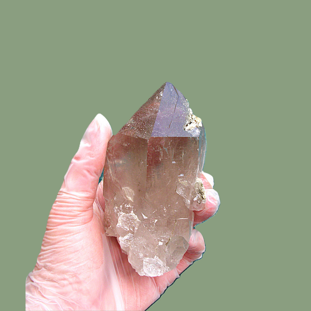 Quartz Fumé Habitus « Daupiné » & Adulaire – Massif de Chamonix