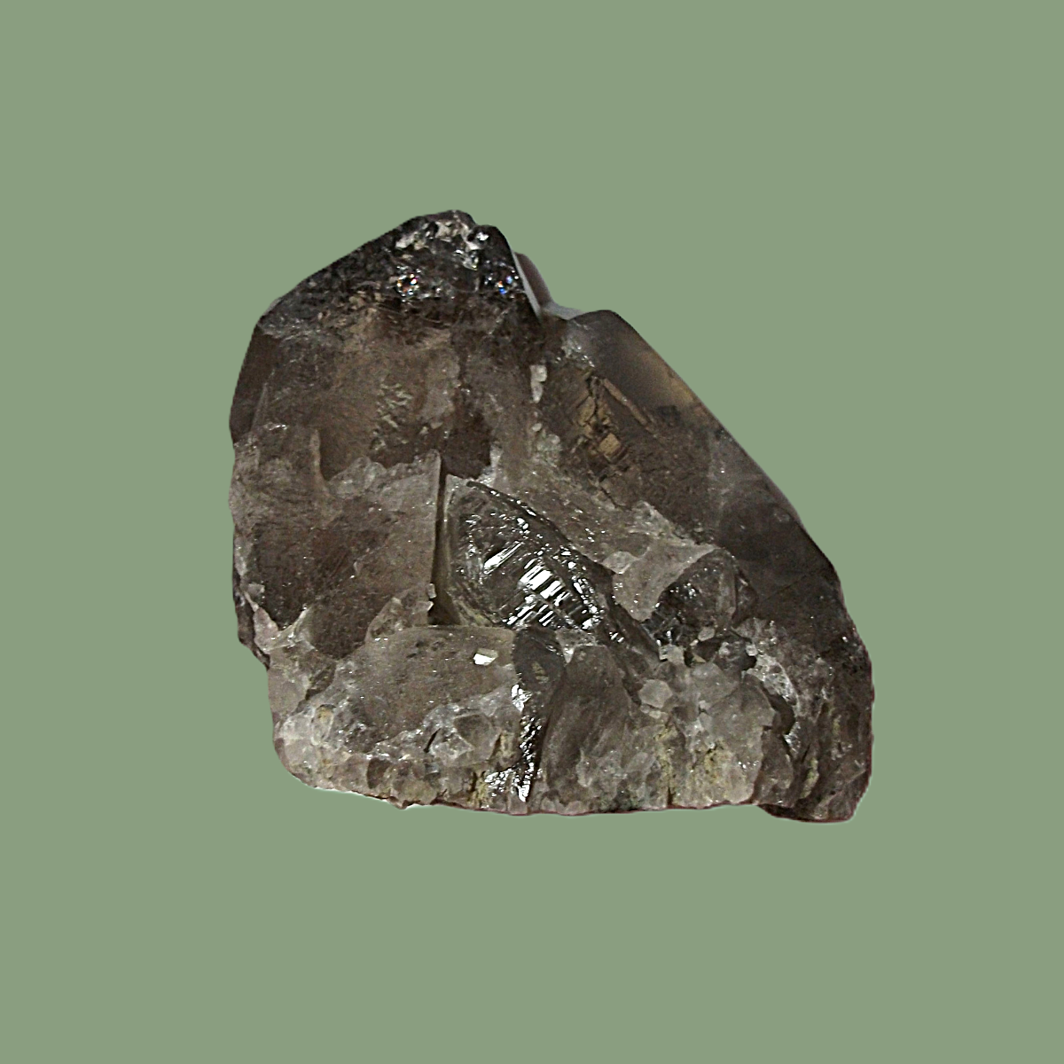 Quartz Fumé Habitus « Tessin » – Massif du Mont-Blanc