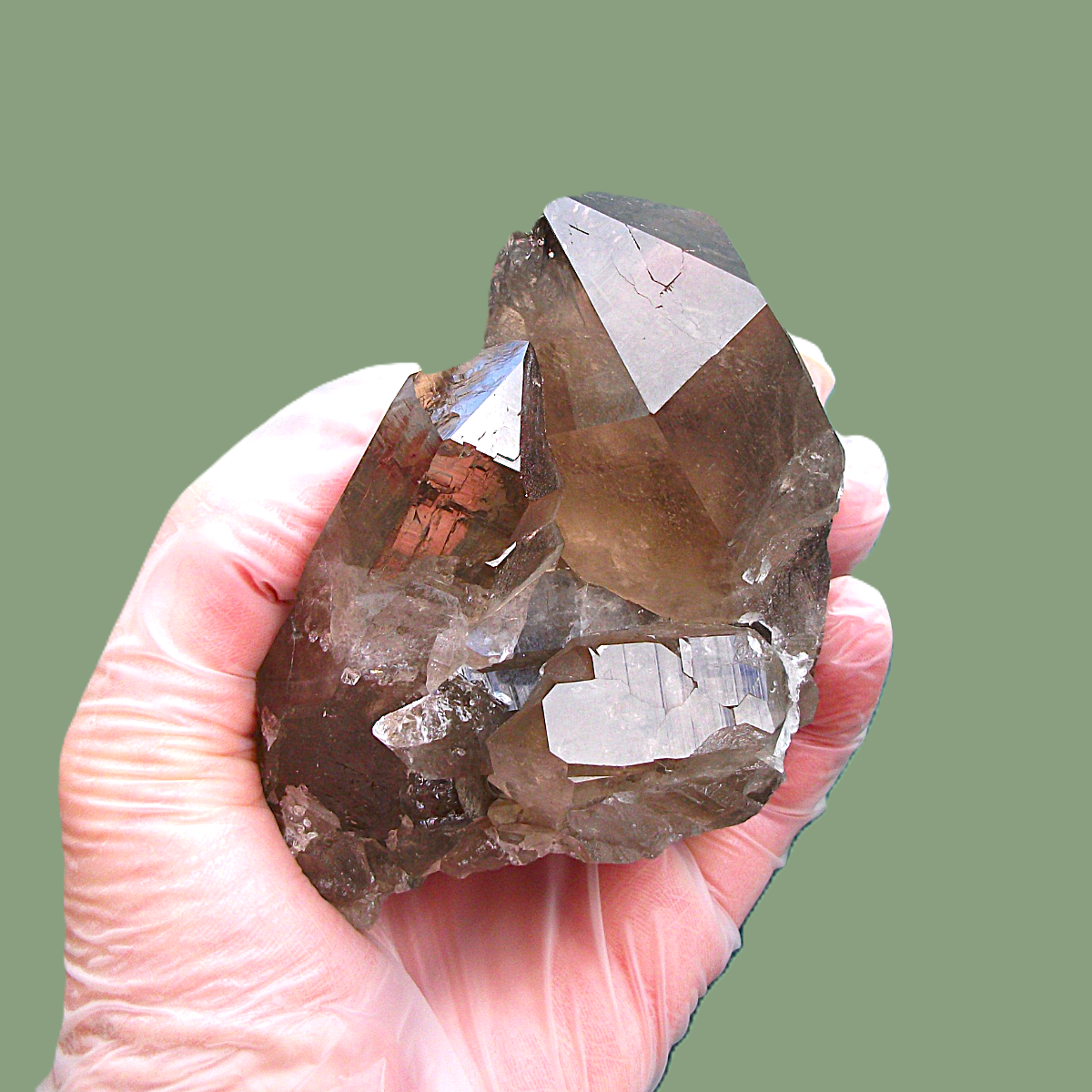 Quartz Fumé Habitus « Tessin » – Massif du Mont-Blanc