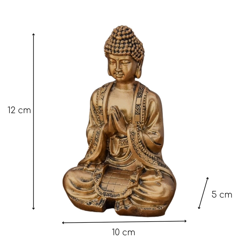 Statuette Bouddha Méditation Or