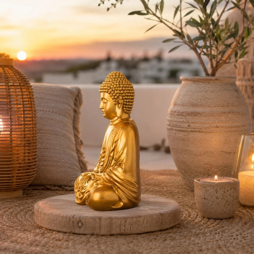 Statuette Bouddha Or