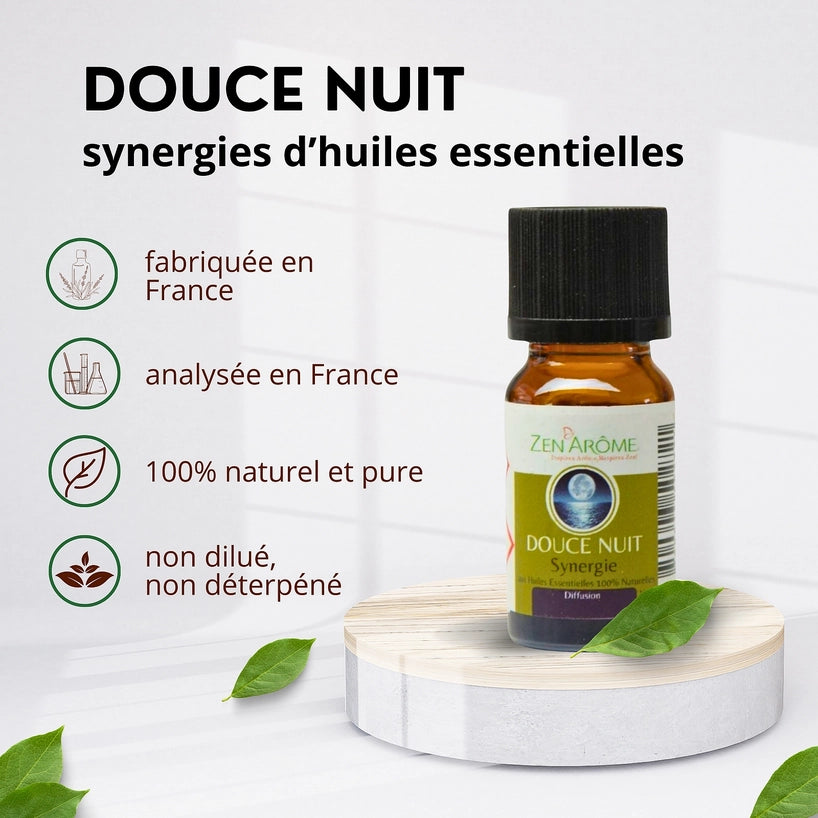 Synergie d'Huiles Essentielles Douce Nuit — à Diffuser — 10ml
