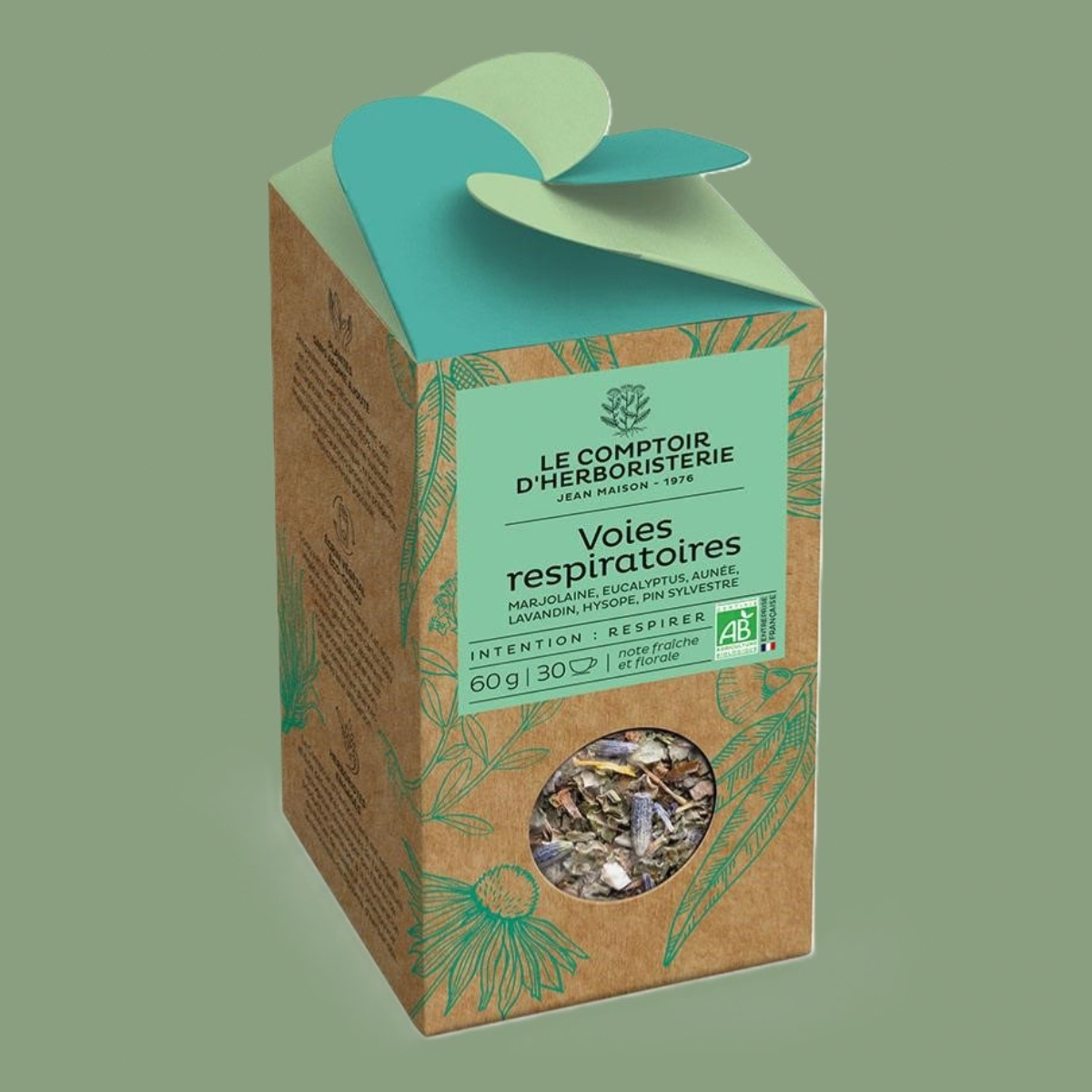 Tisane Voies Respiratoires Bio – Mélange de plantes (60 g)