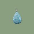 Pendentif goutte en amazonite