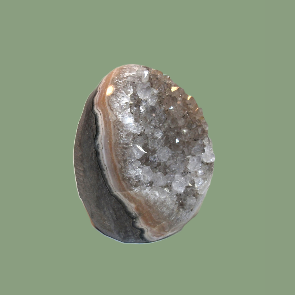 Géode d'Améthyste Claire d'Uruguay – 300 à 500 g