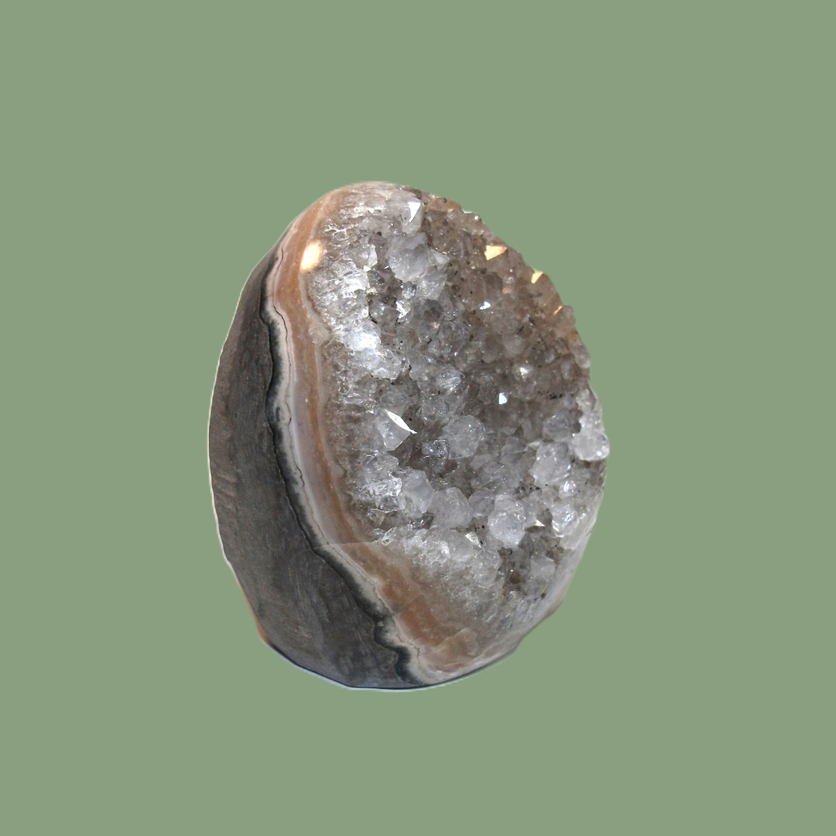 Géode d'Améthyste Claire d'Uruguay – 300 à 500 g