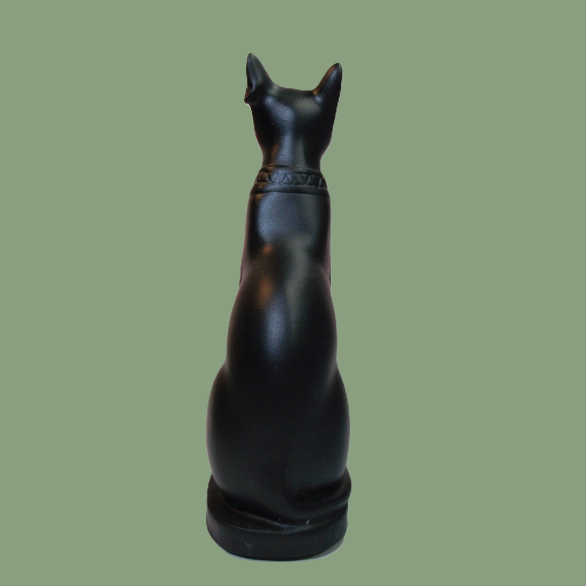 Statuette de Bastet de l'Égypte Ancienne – Finition Noire 9,5 cm