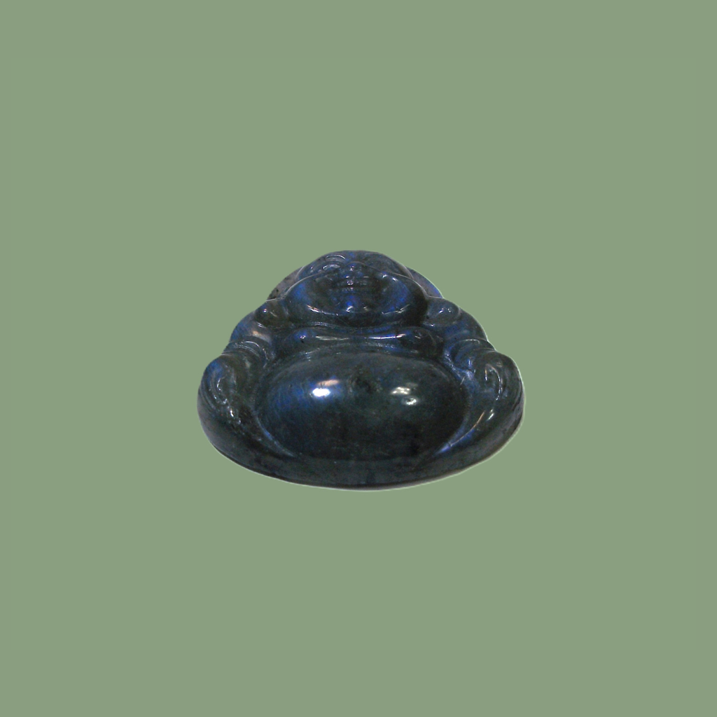 Statuette Bouddha en Labradorite