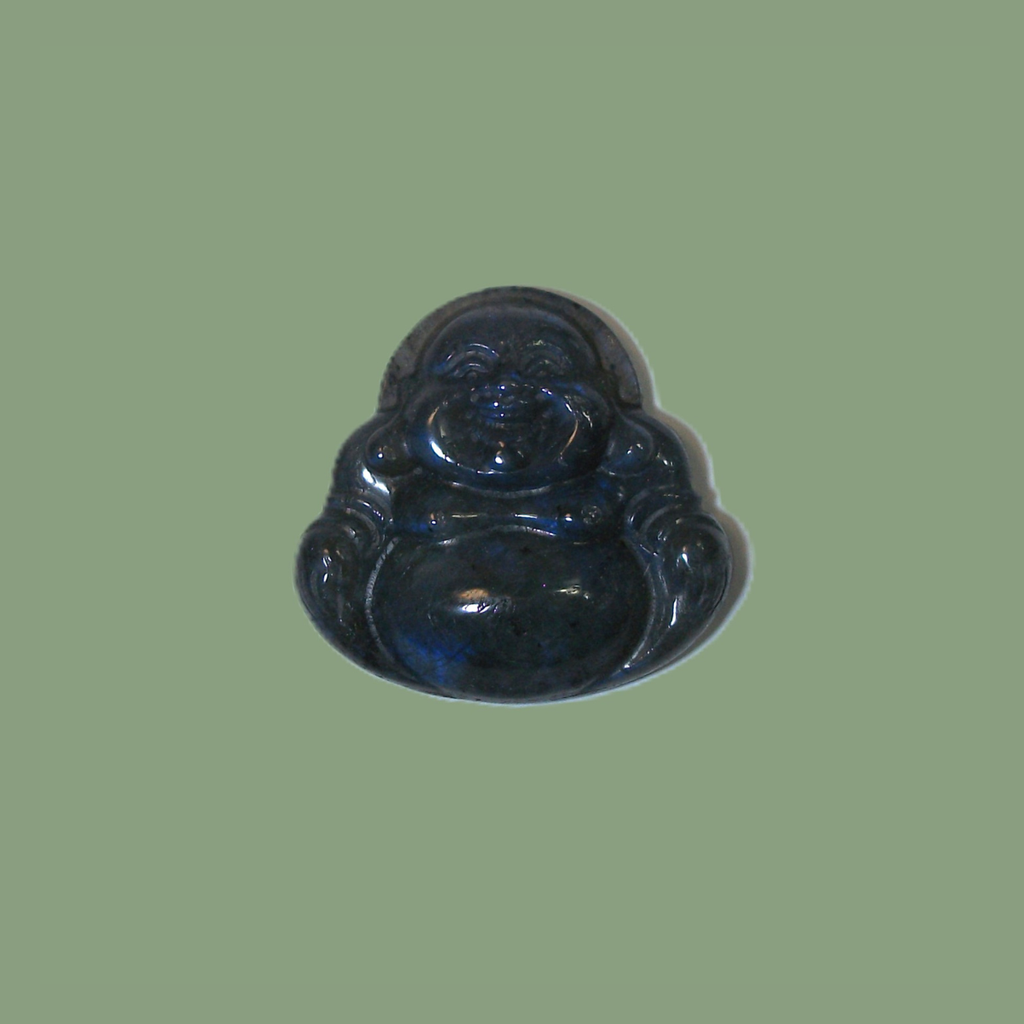 Statuette Bouddha en Labradorite