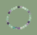 Bracelet en Fluorine Multicolore
