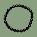 Bracelet Homme Obsidienne Noire